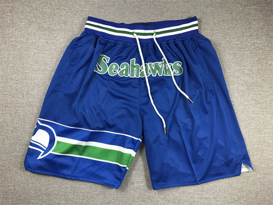 Men's Seattle Seahawks Royal Pocket Shorts1