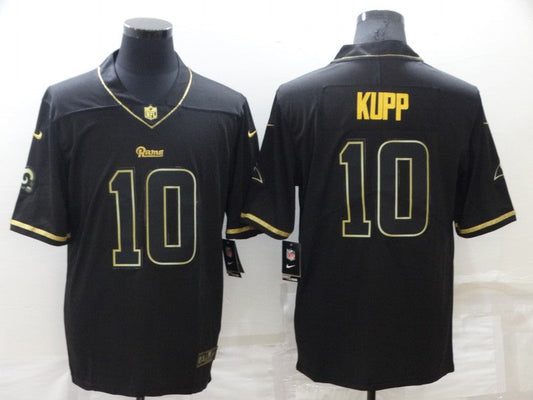 Men's Los Angeles Rams Cooper Kupp #10 Black Game Player jersey