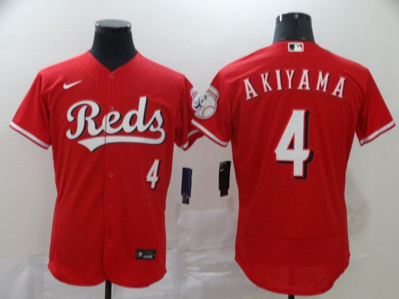 Men's Cincinnati Reds Shogo Akiyama #4 Red Replica Baseball jersey