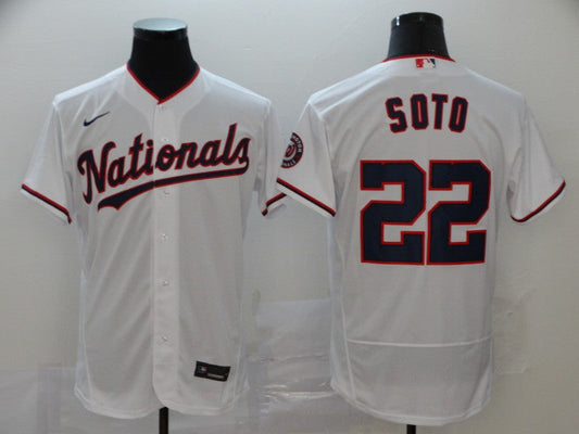 Men's Washington Nationals Juan Soto #22 White Alternate Game jersey