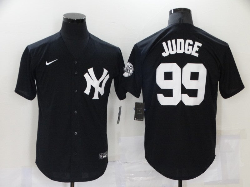 Men's New York Yankees Aaron Judge #99 Black Replica Baseball jersey