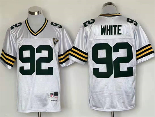 Men's Green Bay Packers Reggie White Mitchell & Ness White Legacy Replica Player jersey