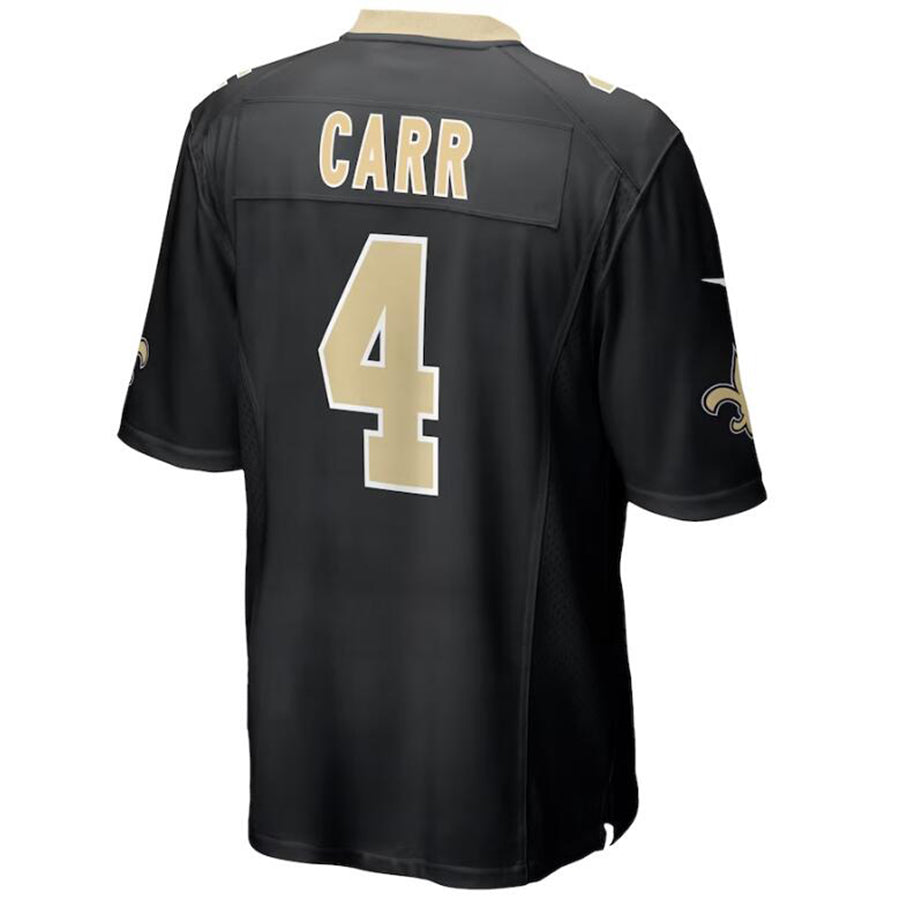 #4 Derek Carr Player NO.Saints Black Game Football Jerseys