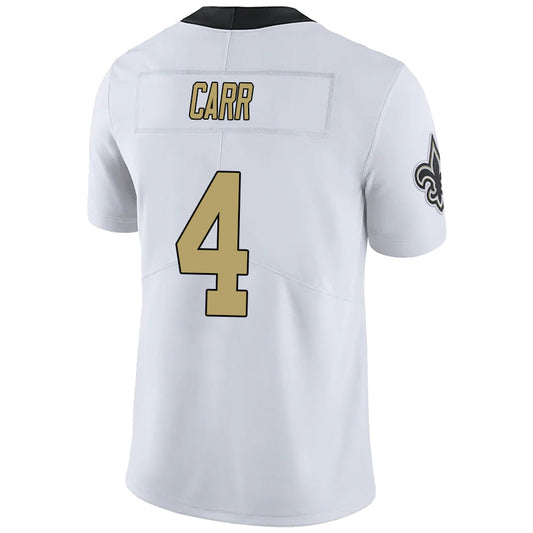 #4 Derek Carr Player NO.Saints White Vapor F.U.S.E. Limited  Football Jerseys