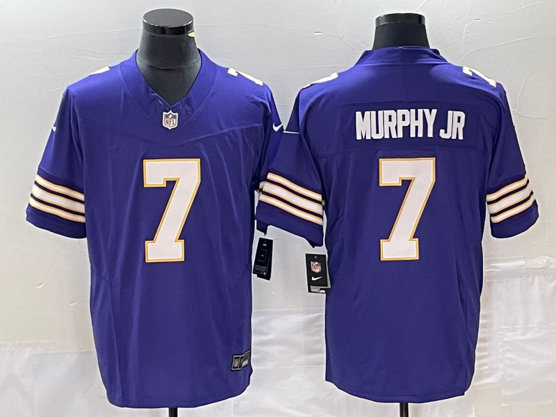 Men's Minnesota Vikings Byron Murphy Jr. #7 Purple Classic Player Game jersey