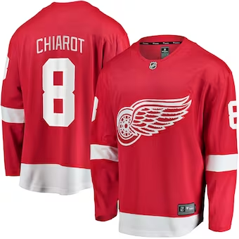 Men's Detroit Red Wings Ben Chiarot #8 Red Home Breakaway Player jersey