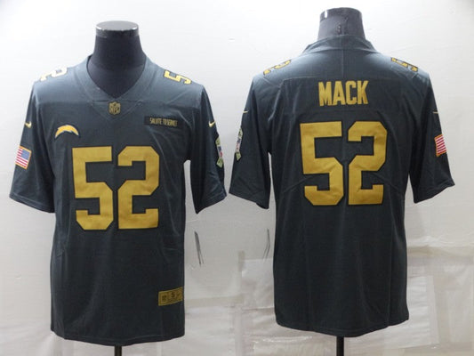 Men's Los Angeles Chargers Khalil Mack #52 Black Player jersey
