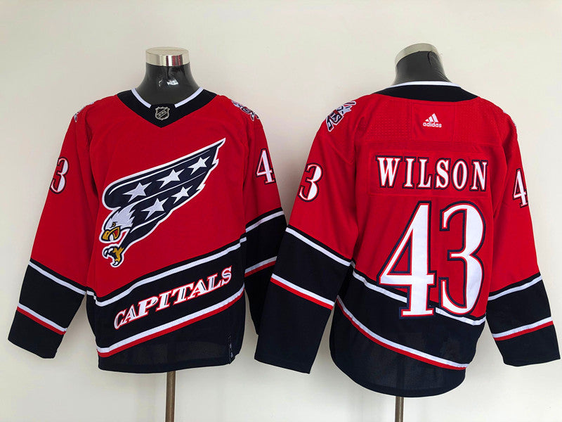 Men's Washington Capitals Tom Wilson #43 Red Player Game jersey