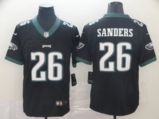 Men's Philadelphia Eagles Miles Sanders #26 Black Game jersey
