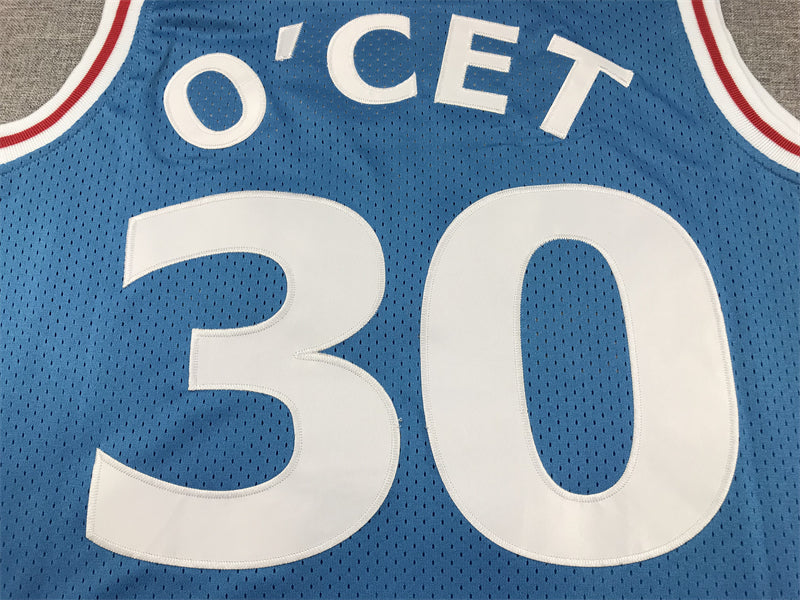 Men's Perc O'Cet #30 Movie Blue Basketball Jersey