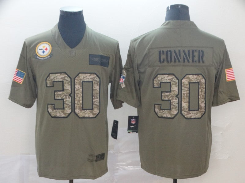 Men's Pittsburgh Steelers James Conner #30 Brown Player Game jersey