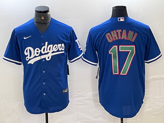 Men's Los Angeles Dodgers Shohei Ohtani Blue Replica Player jersey