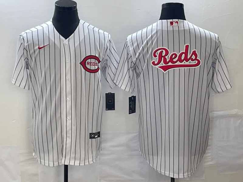 Men's Cincinnati Reds White 2022 MLB at Field of Dreams Game Authentic Team jersey