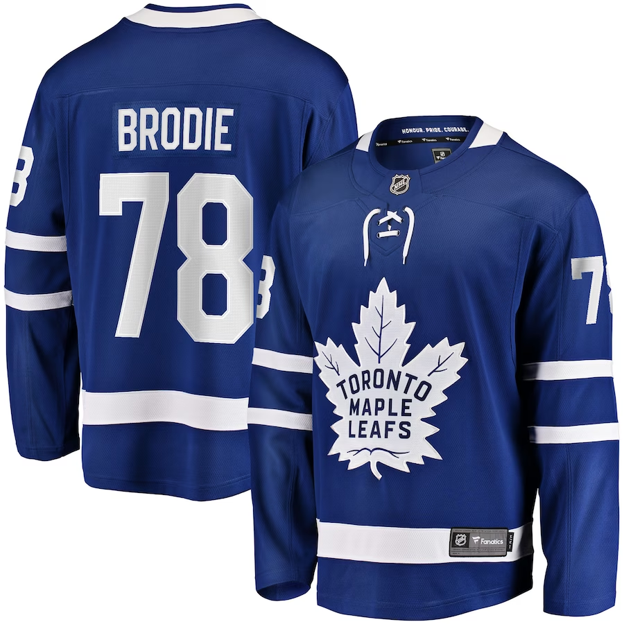 Men's Toronto Maple Leafs T.J. Brodie #78 Blue Player Game jersey