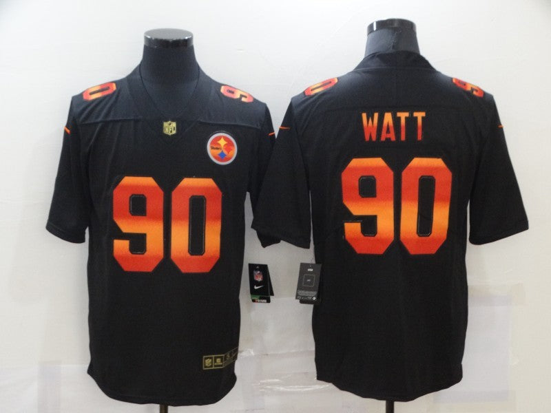 Men's Pittsburgh Steelers T.J. Watt Black Game Player jersey