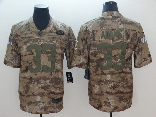 Men's New York Jets Jamal Adams #33 Camouflage Game jersey