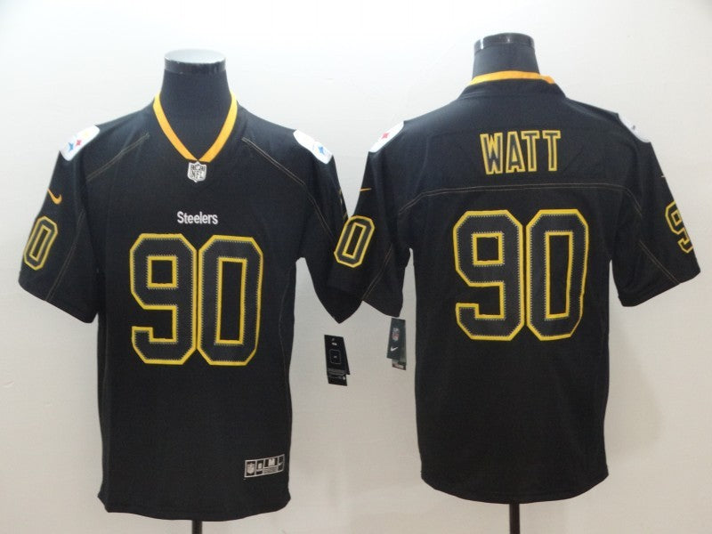 Men's Pittsburgh Steelers T.J. Watt #90 Black Alternate Game jersey