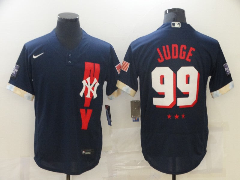 Men's New York Yankees Aaron Judge #99 Navy All Star Game jersey