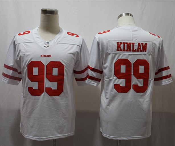Men's San Francisco 49ers Javon Kinlaw #99 White Game jersey