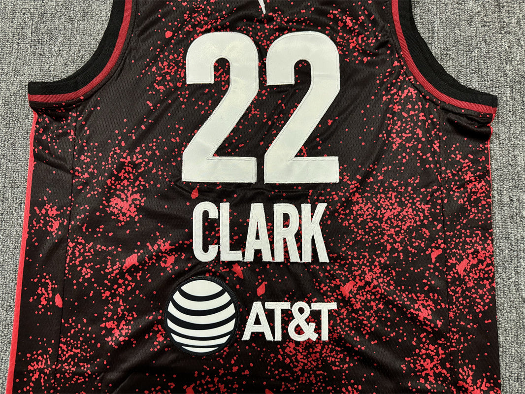 Men's Indiana Fever Caitlin Clark #22 Red/Black Basketball Jersey