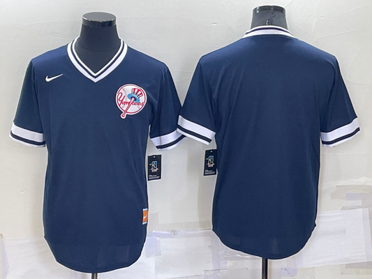 Men's New York Yankees Navy Cooperstown Collection Blank jersey