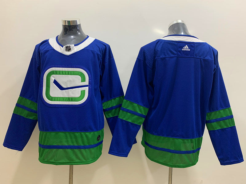 Men's Vancouver Canucks Blue Alternate Primegreen Authentic Blank jersey