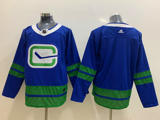 Men's Vancouver Canucks Blue Alternate Primegreen Authentic Blank jersey