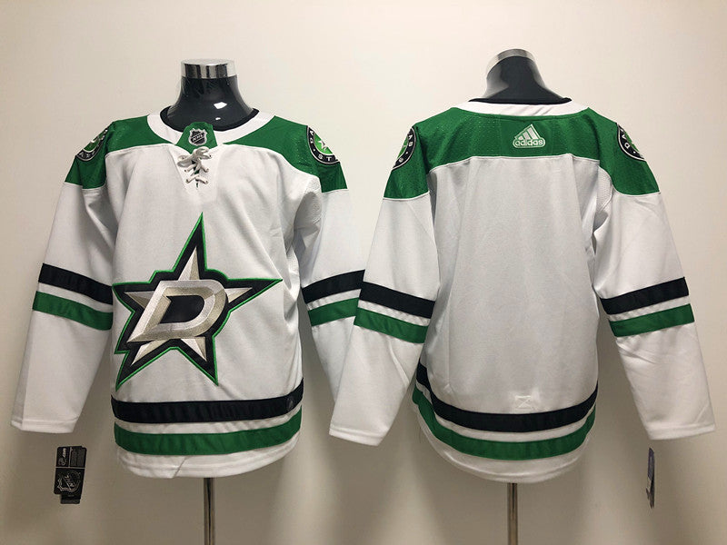 Men's Dallas Stars White Blank Player jersey