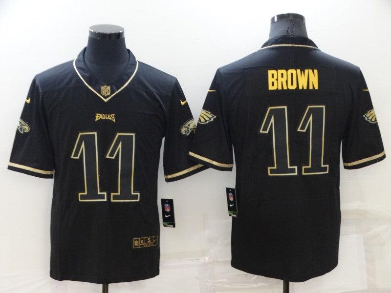 Men's Philadelphia Eagles A.J. Brown #11 Black Game Player jersey