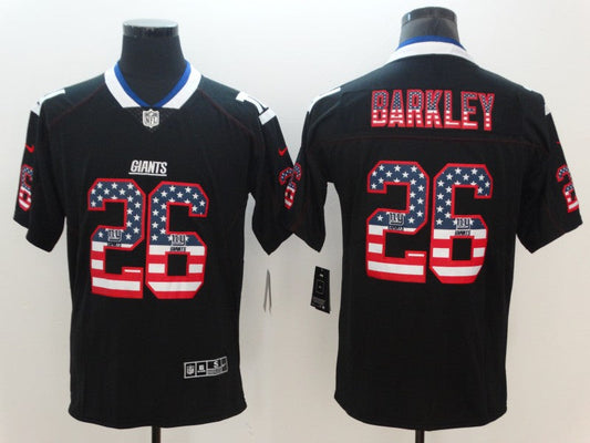 Men's New York Giants Saquon Barkley #26 Black Game jersey