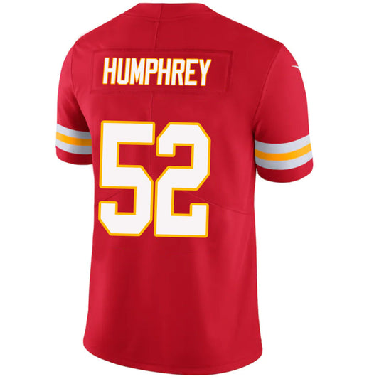 KC.Chiefs #52 Creed Humphrey Player Red Vapor F.U.S.E. Limited Stitched Football Jerseys