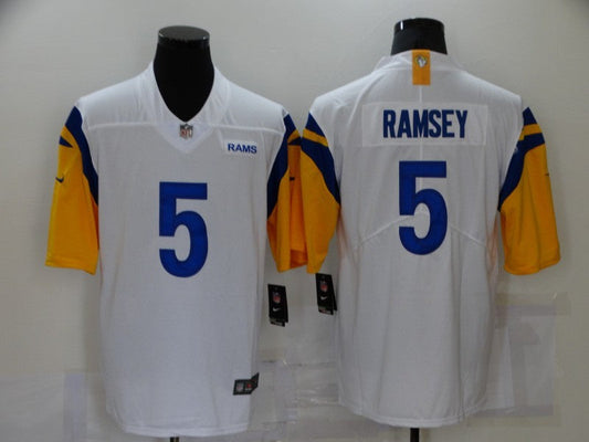 Men's Los Angeles Rams Jalen Ramsey #5 White Legend jersey