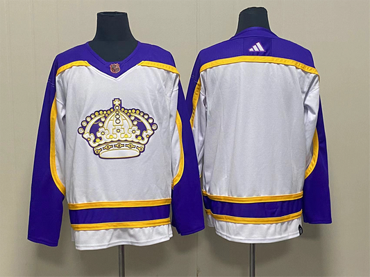 Men's Los Angeles Kings White Blank jersey