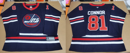 Men's Winnipeg Jets Kyle Connor #81 Blue Game jersey