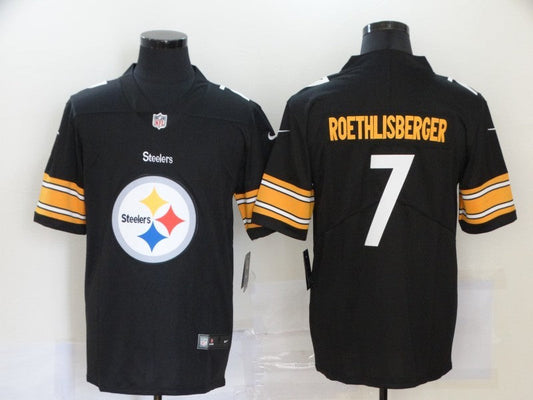 Men's Pittsburgh Steelers Ben Roethlisberger #7 Black Player Game jersey