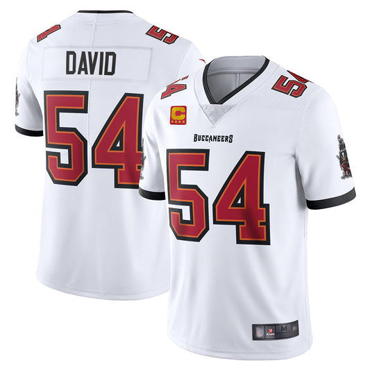 #54 Lavonte David Player White TB.Buccaneers Captain Vapor Limited Football Jerseys
