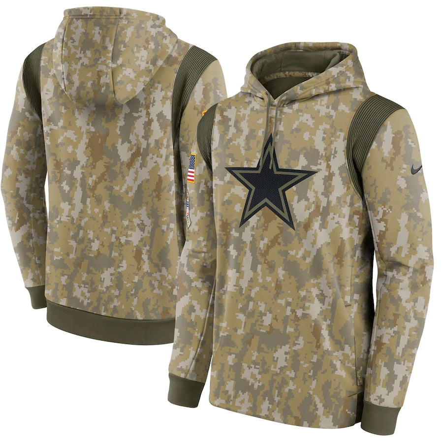 Men's Dallas Cowboys NFL 2021 Salute to Service Hoodie1 Camouflage