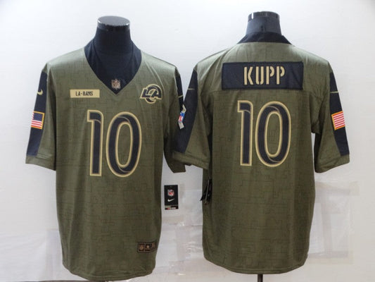 Men's Los Angeles Rams Cooper Kupp #10 Brown Game jersey