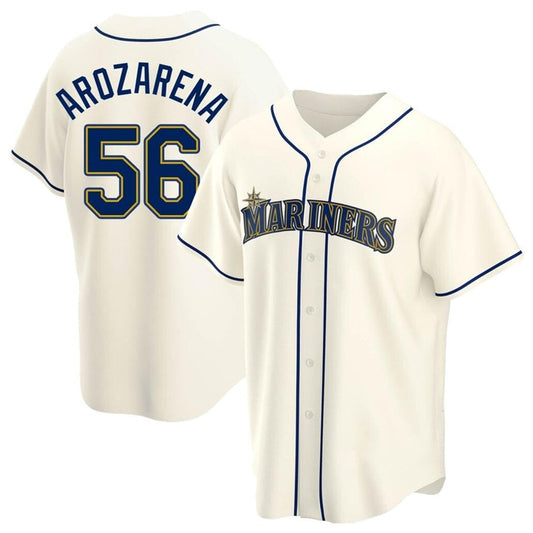#56 Randy Arozarena Player S.Mariners Alternate Bseball Jerseys - Cream Replica
