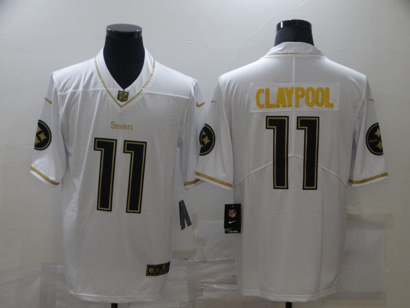 Men's Pittsburgh Steelers Chase Claypool #11 White Alternate Game jersey
