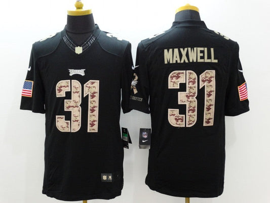 Men's Philadelphia Eagles Byron Maxwell #31 Black Game Player jersey