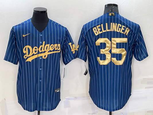 Men's Los Angeles Dodgers Cody Bellinger #35 Blue Replica Game jersey