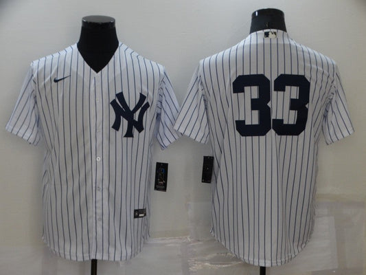 Men's New York Yankees Nick Swisher #33 White Replica Player Name jersey