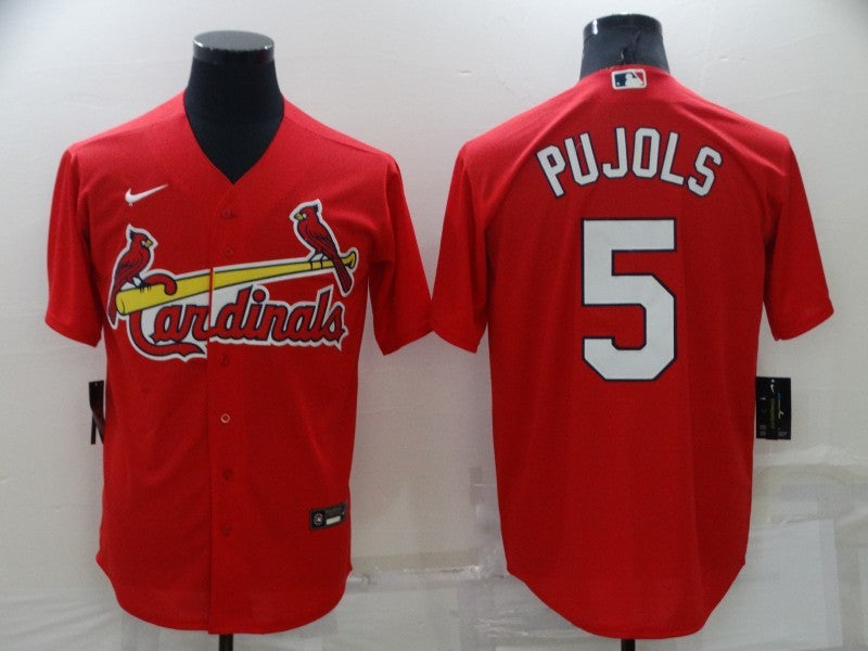 Men's St. Louis Cardinals Albert Pujols #5 Red Replica Baseball jersey
