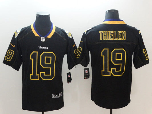 Men's Minnesota Vikings #19 Adam Thielen Black Alternate Game jersey