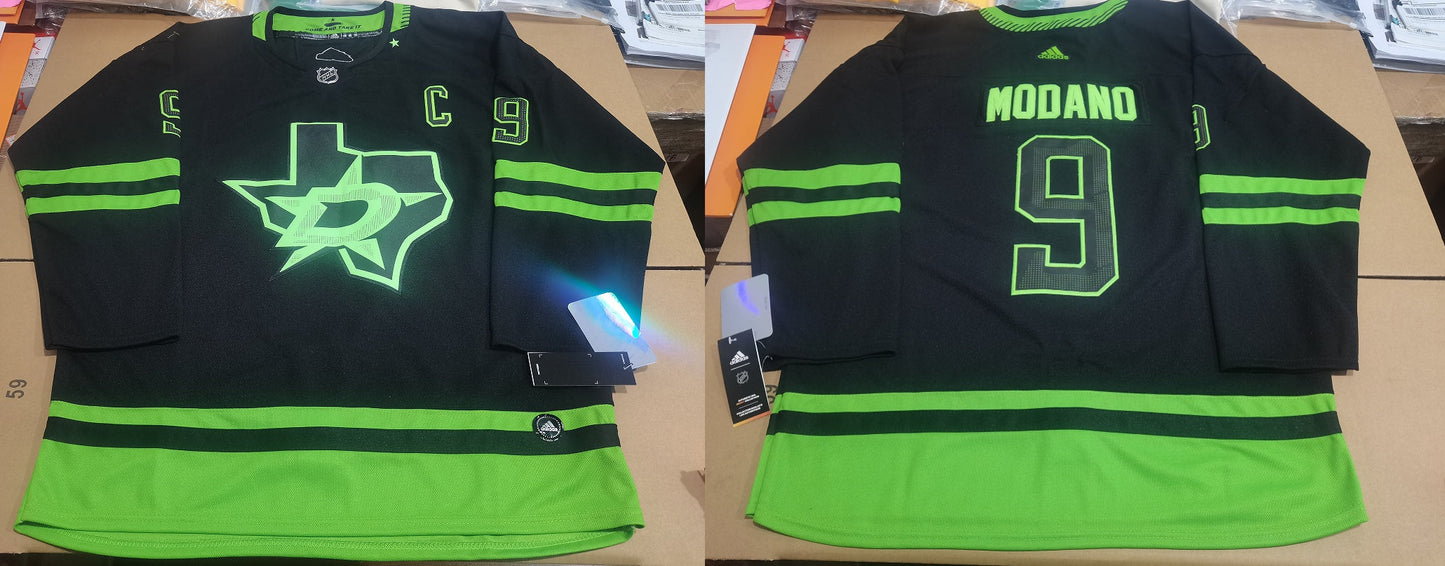 Men's Dallas Stars Mike Modano #9 Black Player Game jersey