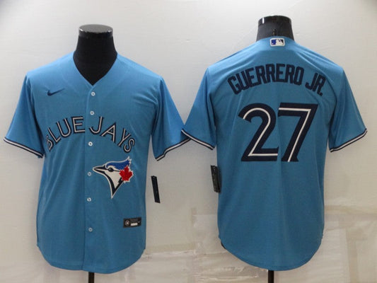 Men's Toronto Blue Jays Vladimir Guerrero Jr. #27 Light Blue Replica Baseball jersey