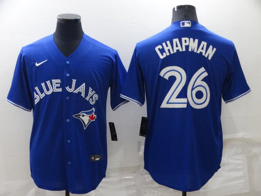 Men's Toronto Blue Jays Matt Chapman #26 Blue Replica Baseball jersey