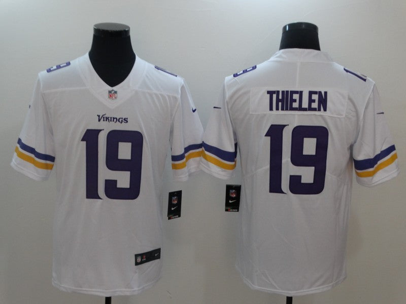 Men's Minnesota Vikings #19 Adam Thielen jersey White