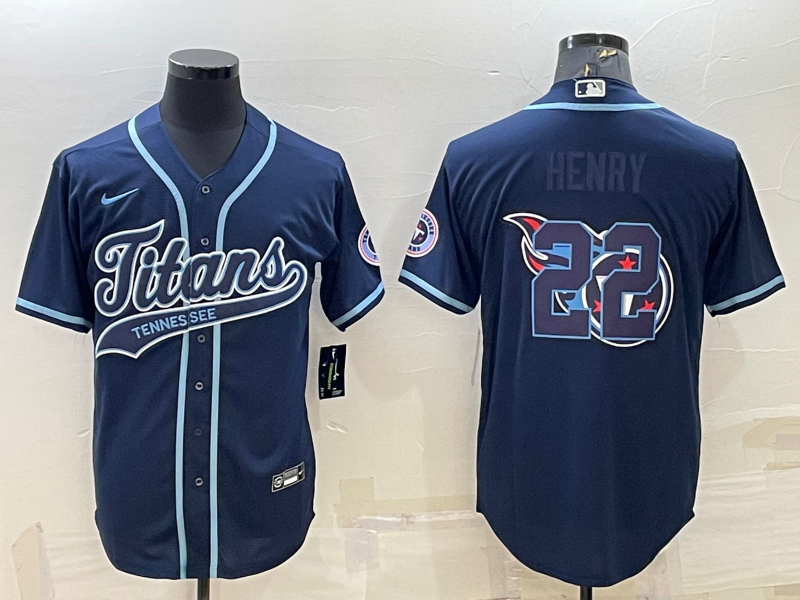 Men's Tennessee Titans Derrick Henry #22 Navy Player jersey